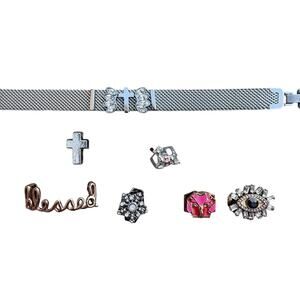 Customized Stainless Steel Faith Christian Mesh Slider Charm Bracelet Nordstrom